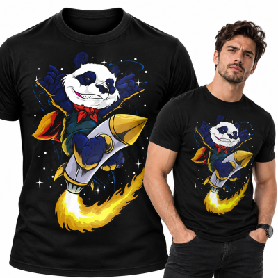 KOSZULKA ŚMIESZNA KIDS PANDA